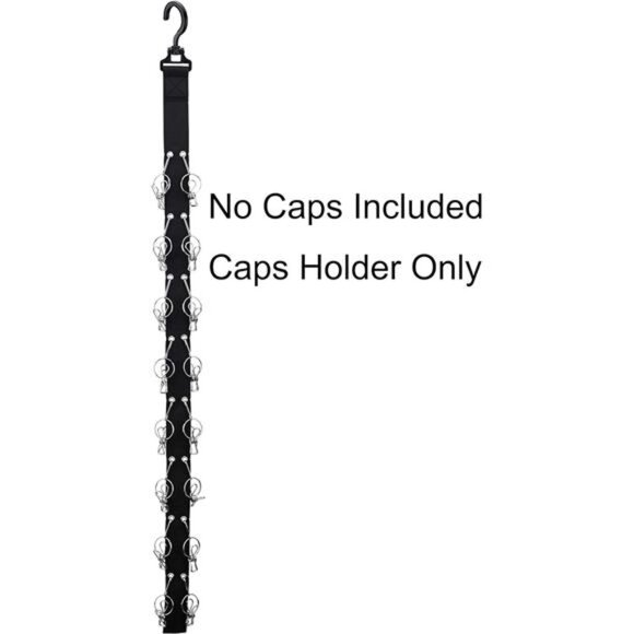 Closet Hanging Cap Organizer, 16 Baseball Cap Rack, Closet Hook Cap Holder Hat - Picture 5 of 16